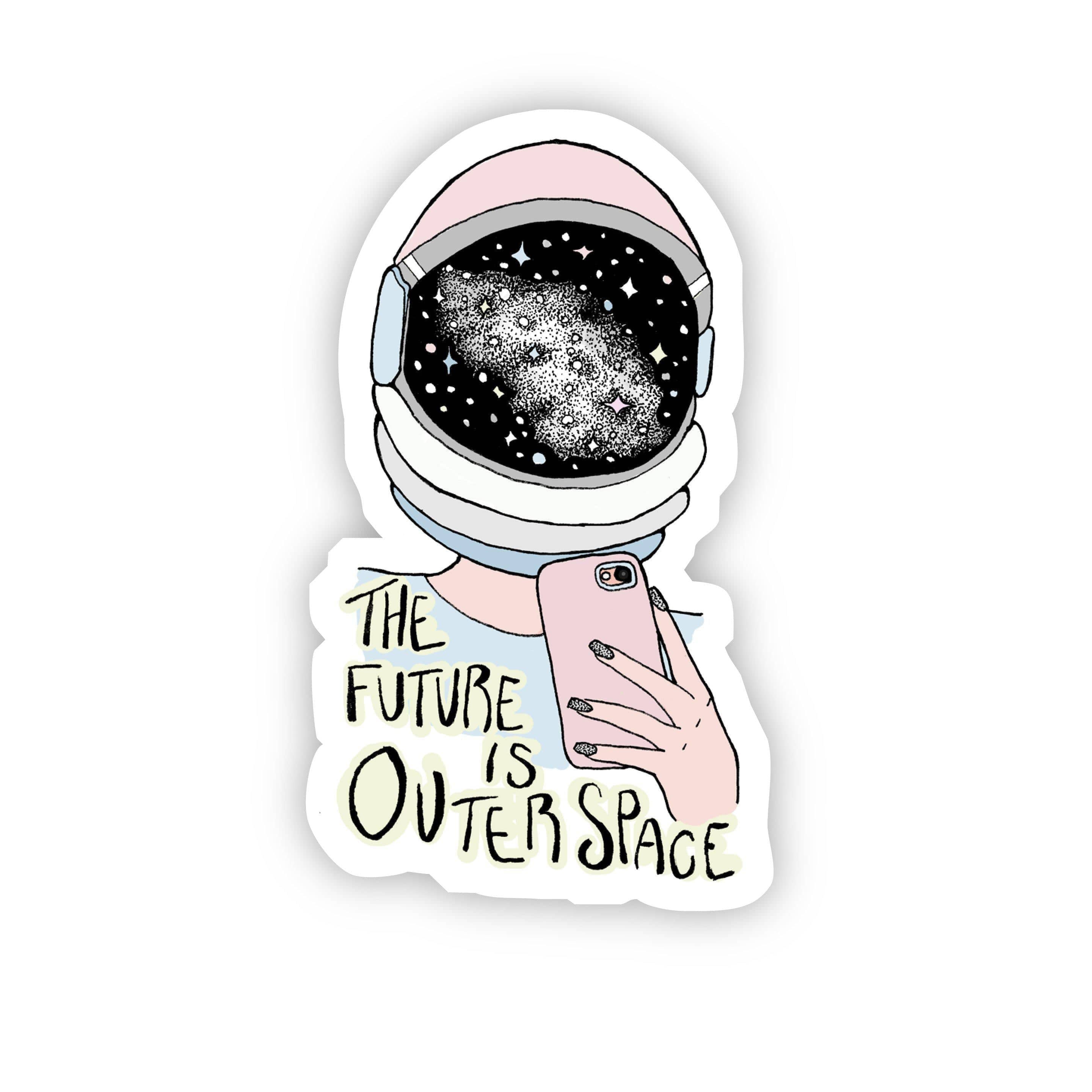  The Future is Outer Space Sticker、mySite、elrpsem3k