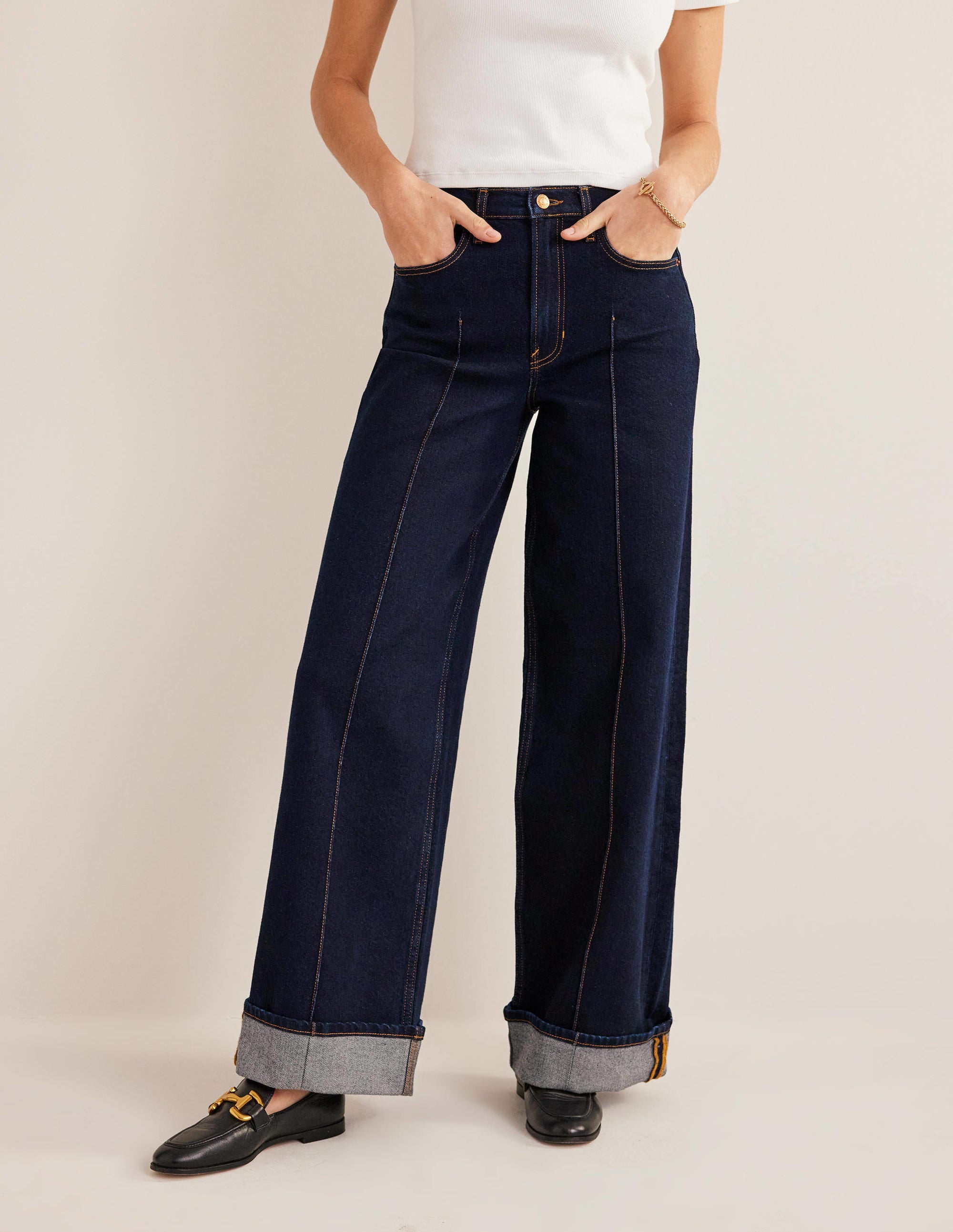  Turn-up Jeans-Indigo、mySite、ashleygrahame