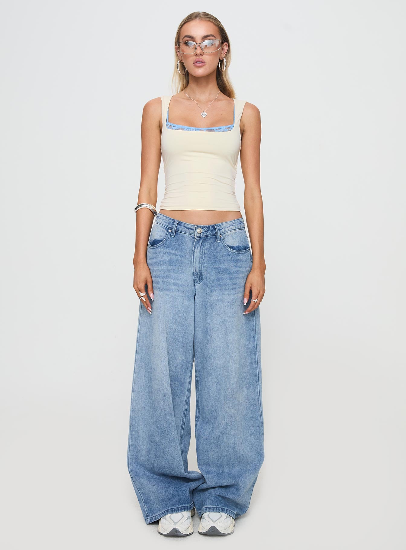 Back In Time Top Cream/Blue、mySite、solidvoid