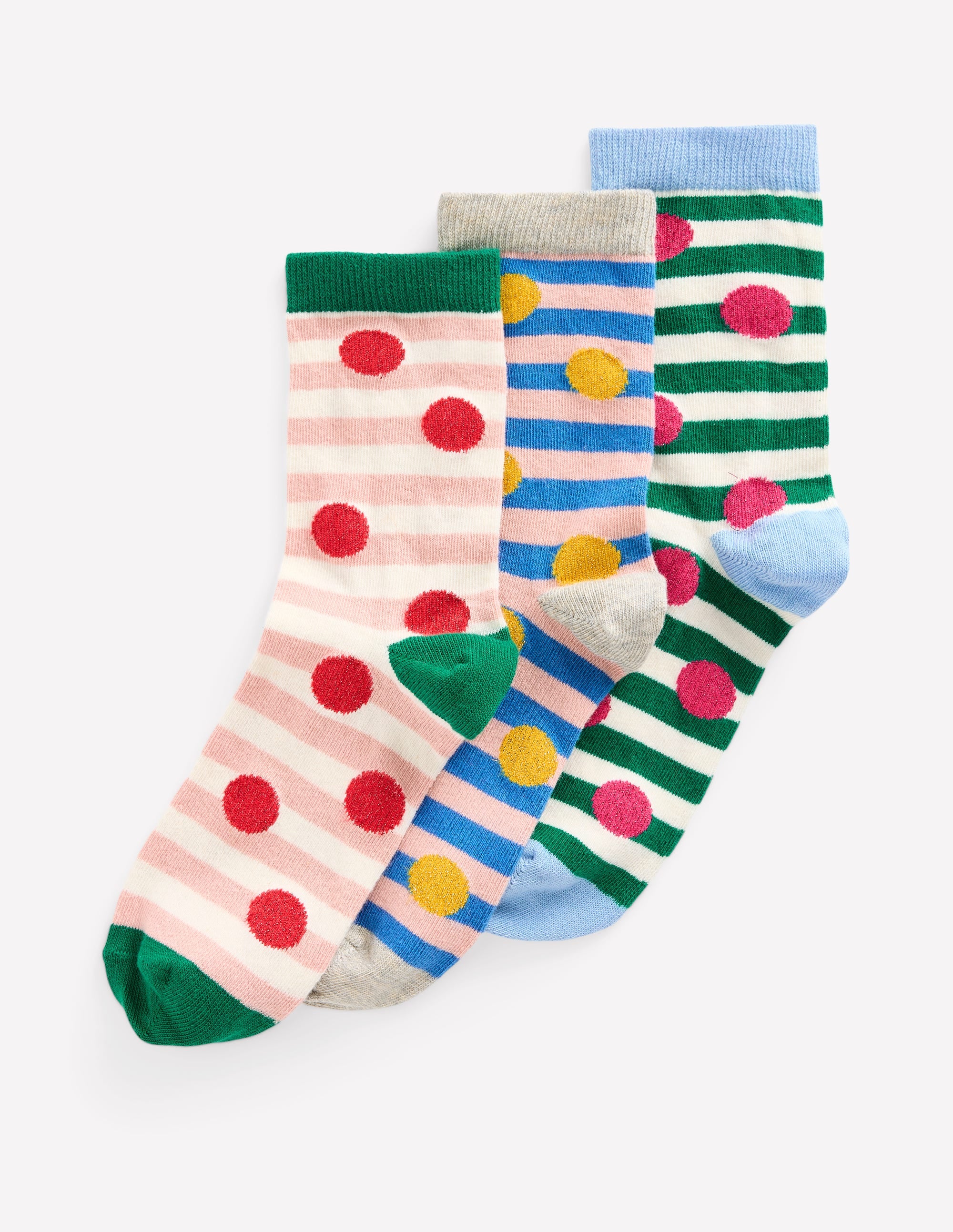  3 Pack Sparkle Socks-Spot Socks、mySite、ashleygrahame