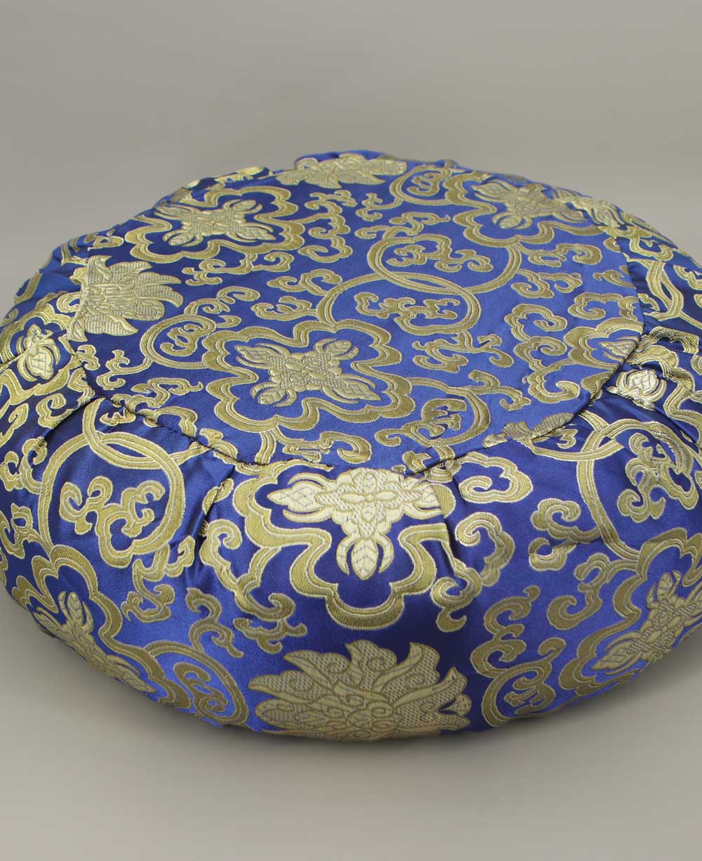 Brocade Zafu Cushion in Royal Blue、mySite、topwebapps