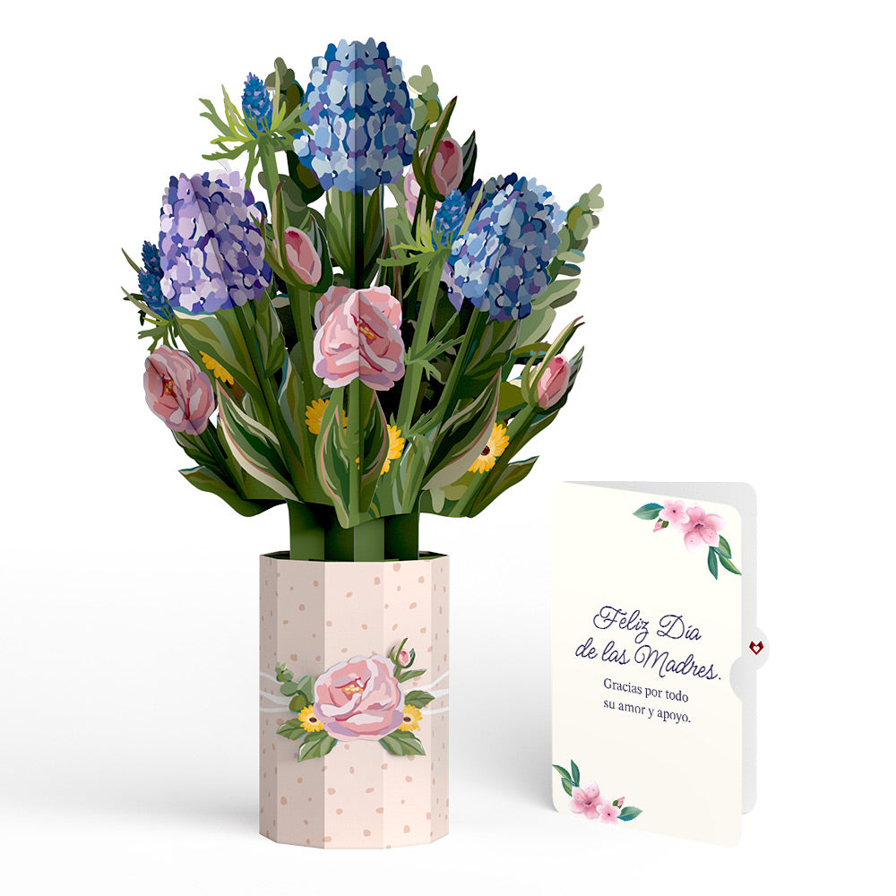 Hydrangea Mother's Day Bouquet and Sentiment Set for Spanish Mom、mySite、solidvoid