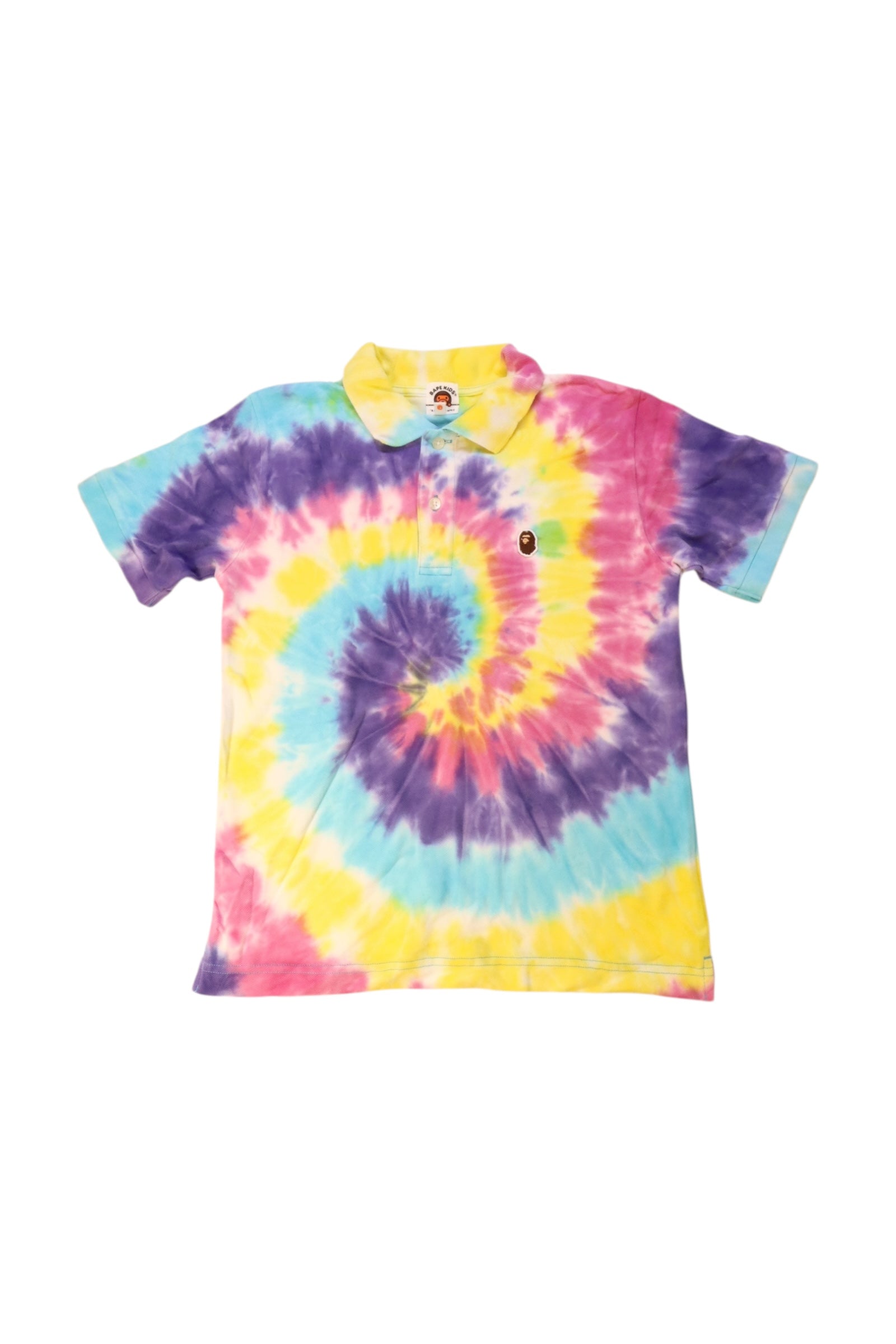 BAPE KIDS Tie-dye Polo Shirt 10Y、mySite、g9winljtr