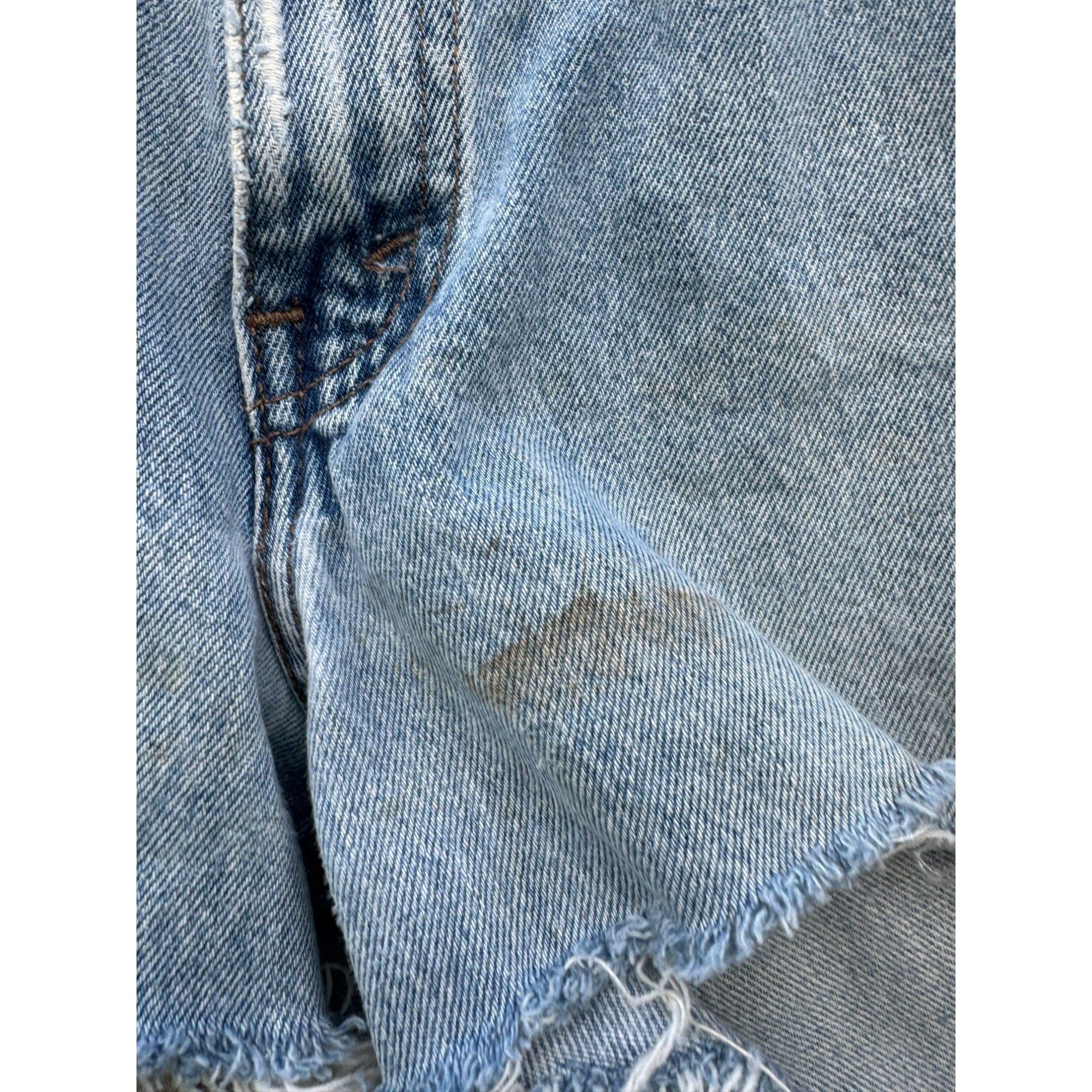 90's silverTab Classic Light Wash Cut Off Raw Hem Denim Jean Shorts 30、mySite、garagedoors4me