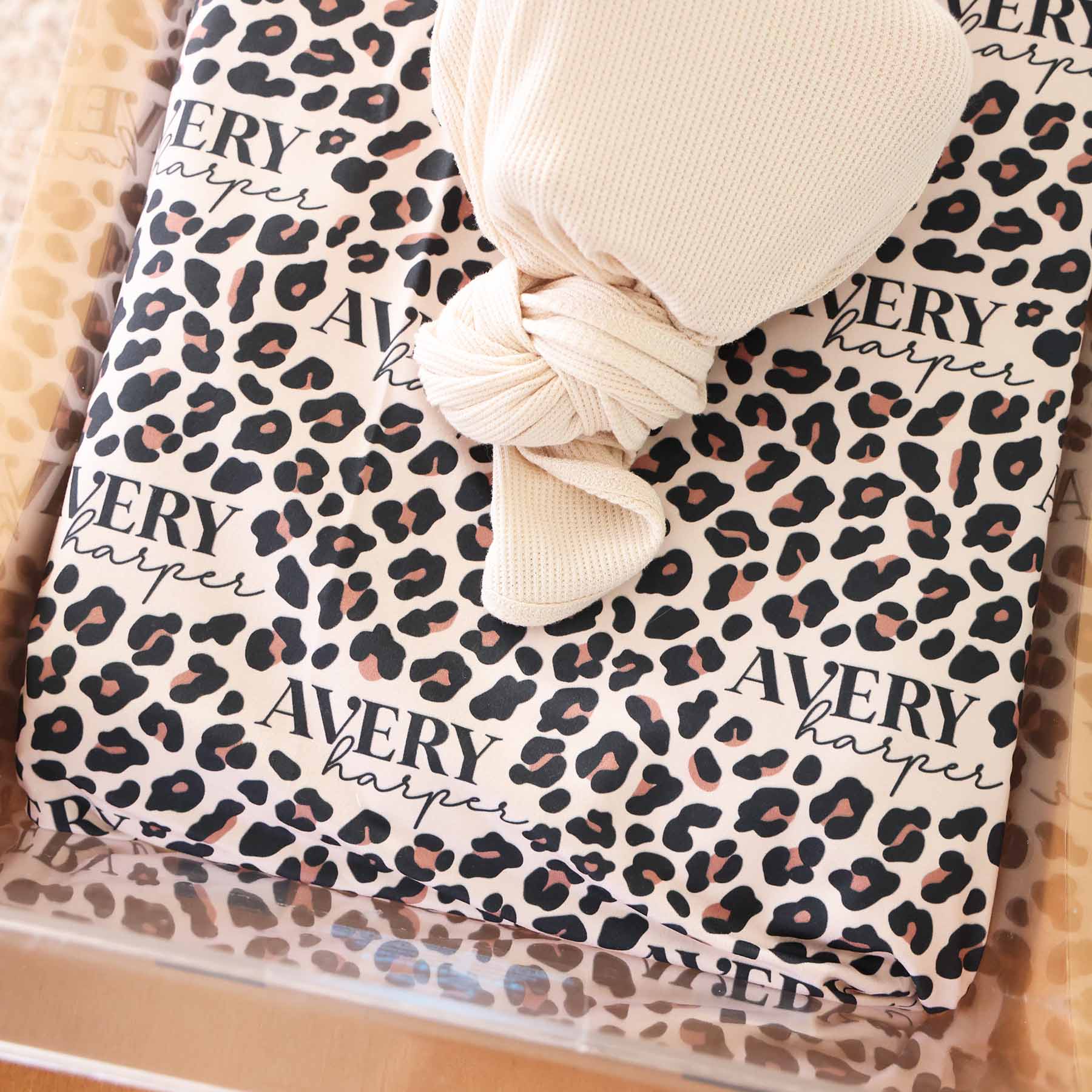  Seeing Spots Leopard Personalized Swaddle Blanket、mySite、layawaytickets