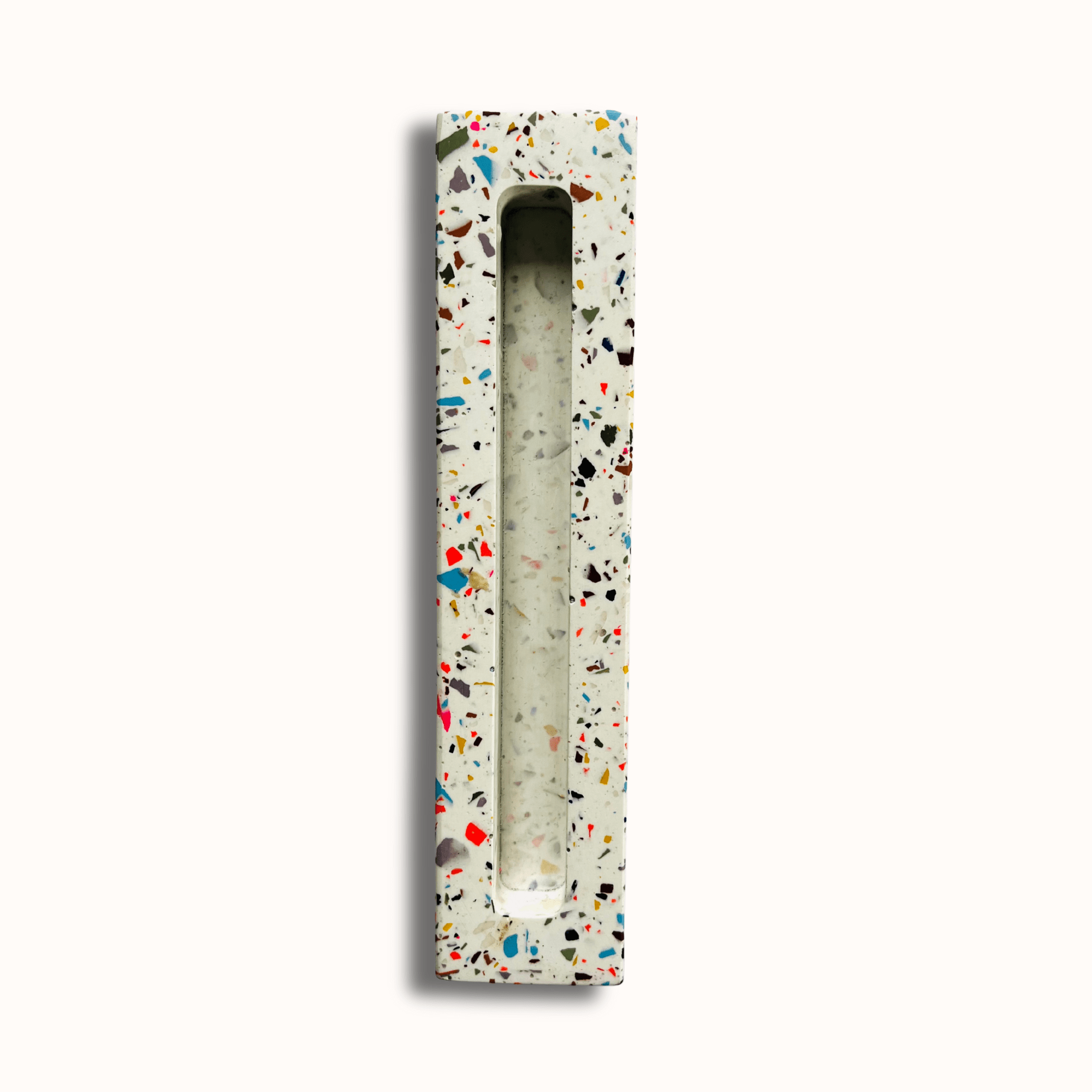 Confetti Cloud White Rainbow Terrazzo Mezuzah、mySite、topwebapps