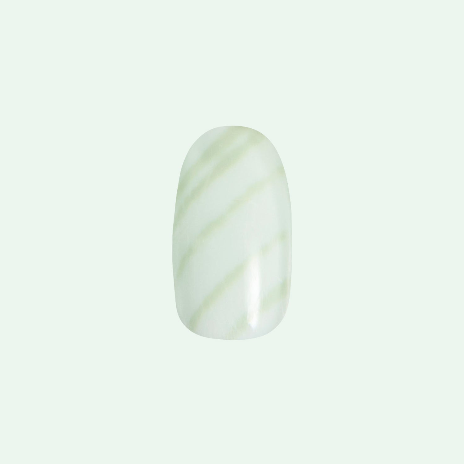 Jade Stone | Round | Short - Press-On Part of Set、mySite、solidvoid