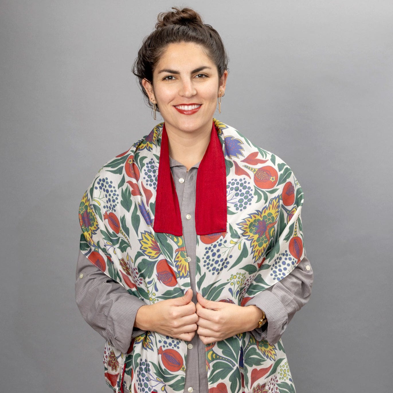 Primary Colors Pomegranates Pure Cotton Tallit、mySite、topwebapps