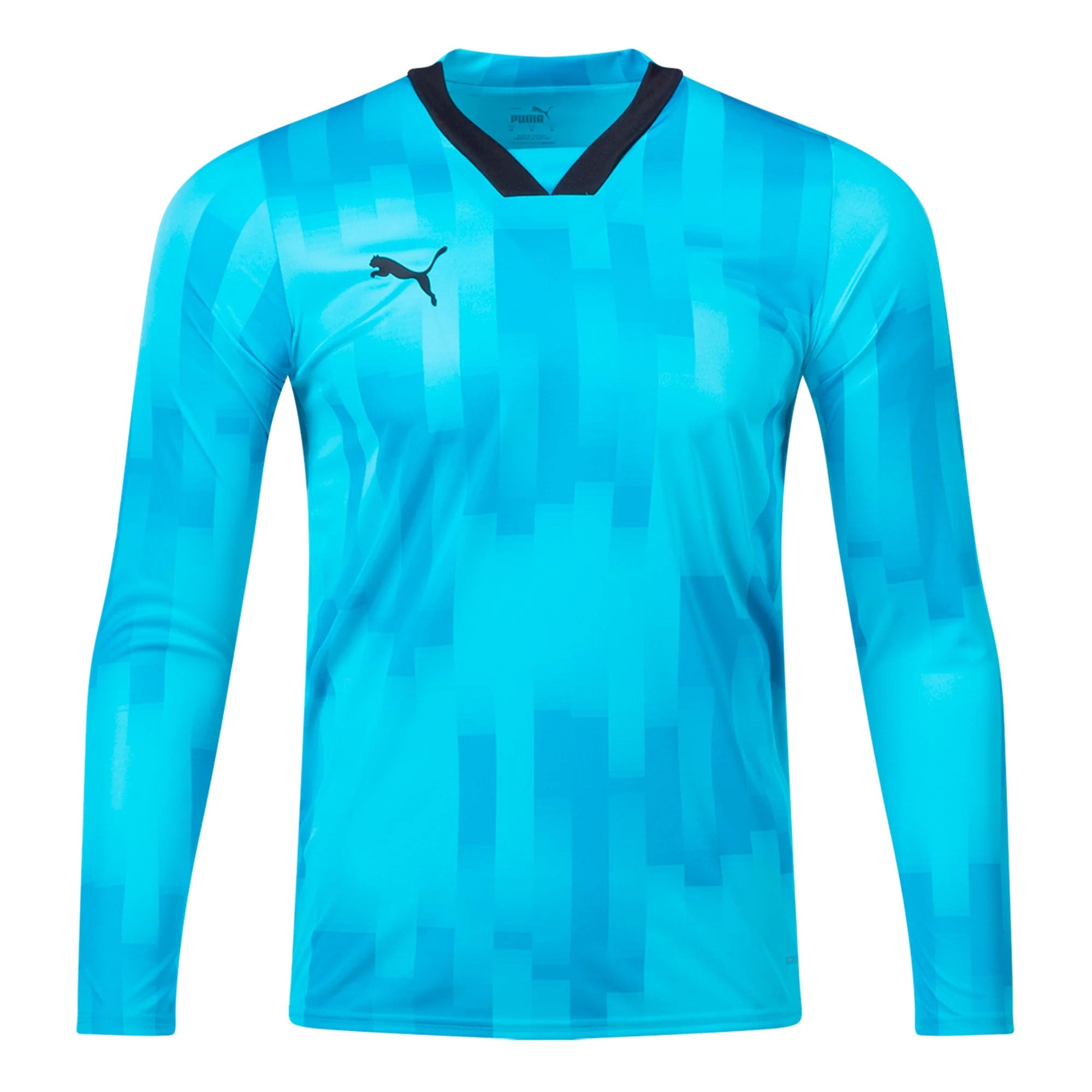 PUMA Kids Team Target Goalkeeper Long Sleeve Jersey Bright Aqua/Black、mySite、noshort