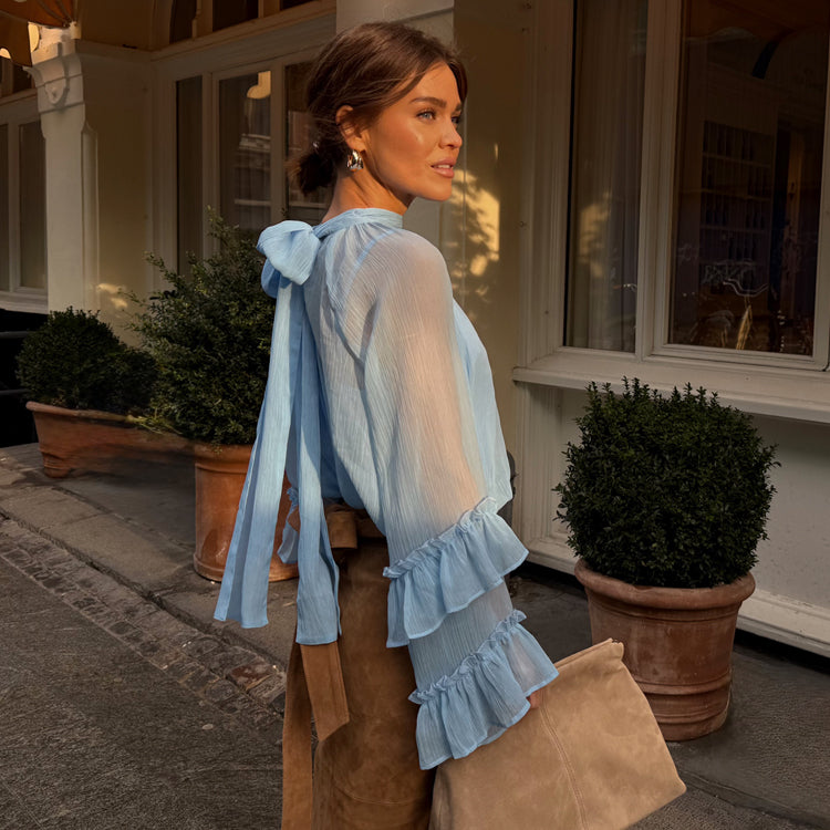 Pastel Blue Elinor Blouse、mySite、solidvoid