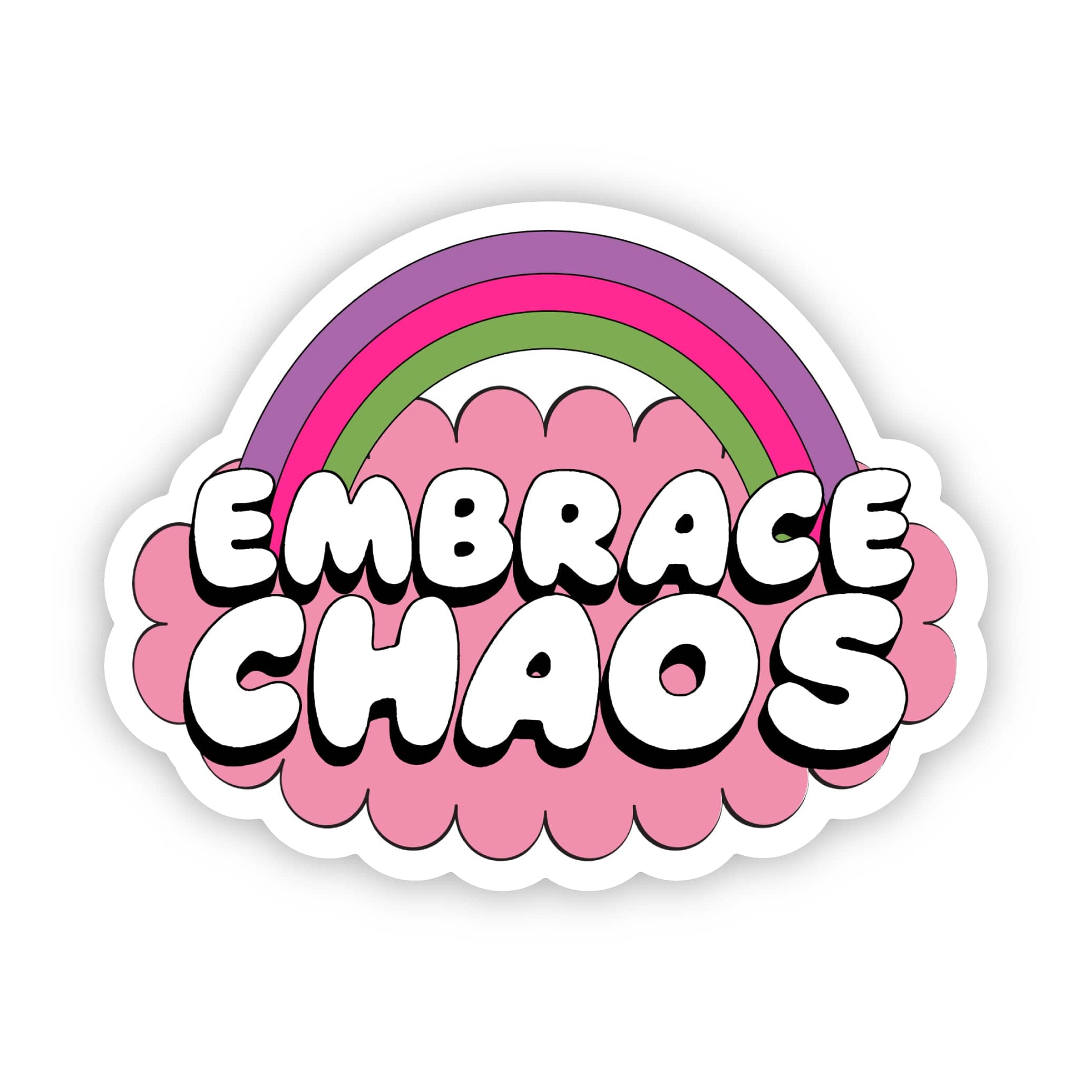  Embrace Chaos Rainbow Sticker、mySite、ghnorth