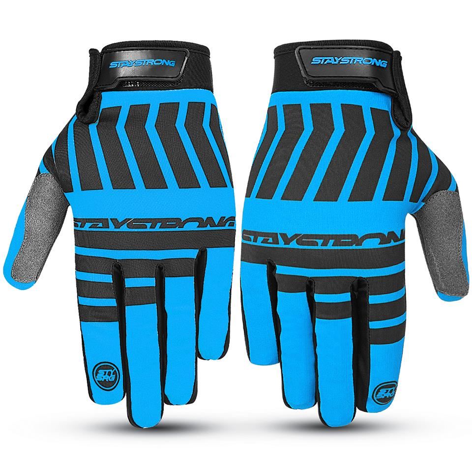  Stay Strong Chev Stripe Youth Gloves - Teal、mySite、merchandisen