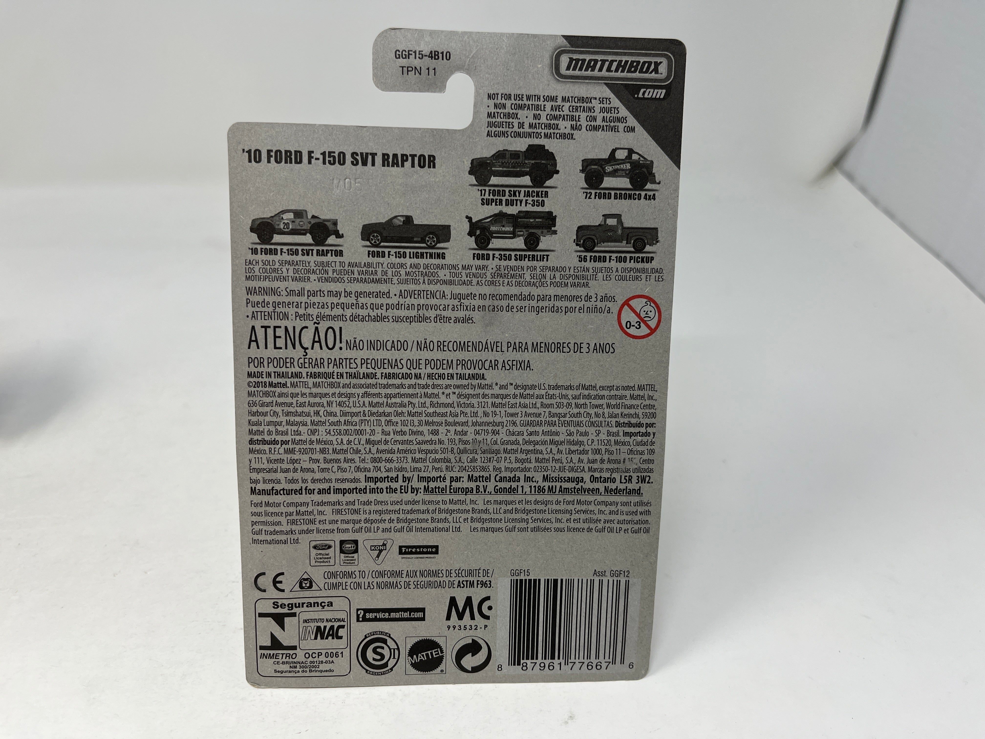 '10 Ford F-150 SVT Raptor * Gulf * Matchbox Ford Trucks Series、mySite、hgirdovlk