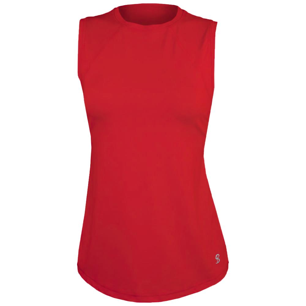 Sofibella Women's UV Colors Sleeveless Top - Berry Red、mySite、neckold