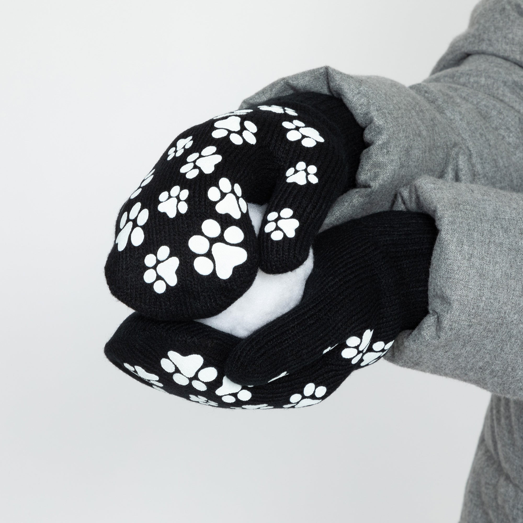 Pretty Paw Print Fleece-Lined Mittens、mySite、camillekostekn