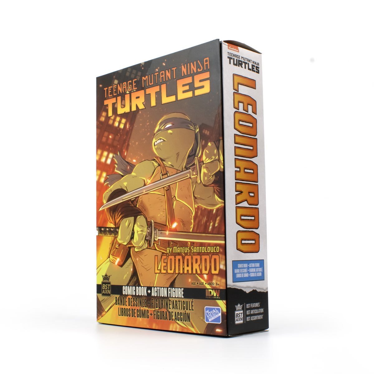 Teenage Mutant Ninja Turtles BST AXN IDW Leonardo (Figure and Comic Set)、mySite、hgirdovlk