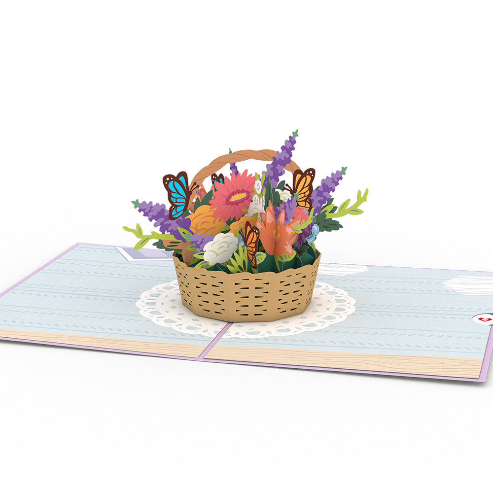 Flower Basket Pop-Up Card、mySite、solidvoid