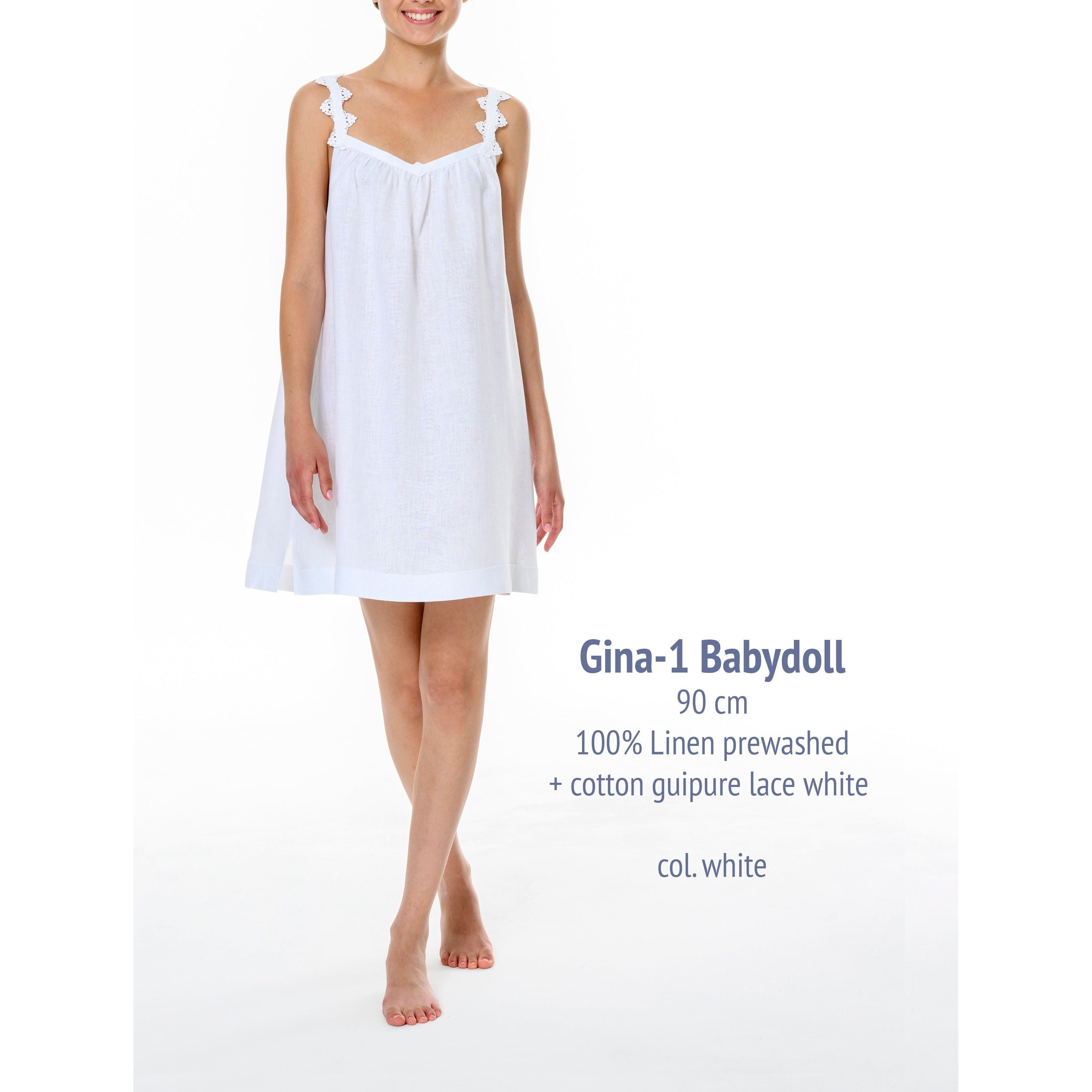  Celestine Gina 1 Babydoll - White、mySite、justintrudeaud