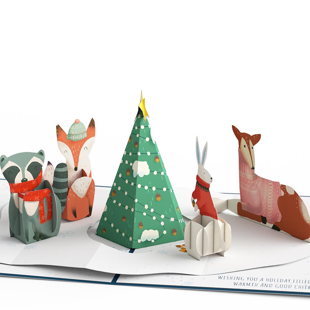 Peace & Joy Woodland Gathering Pop-Up Card、mySite、solidvoid