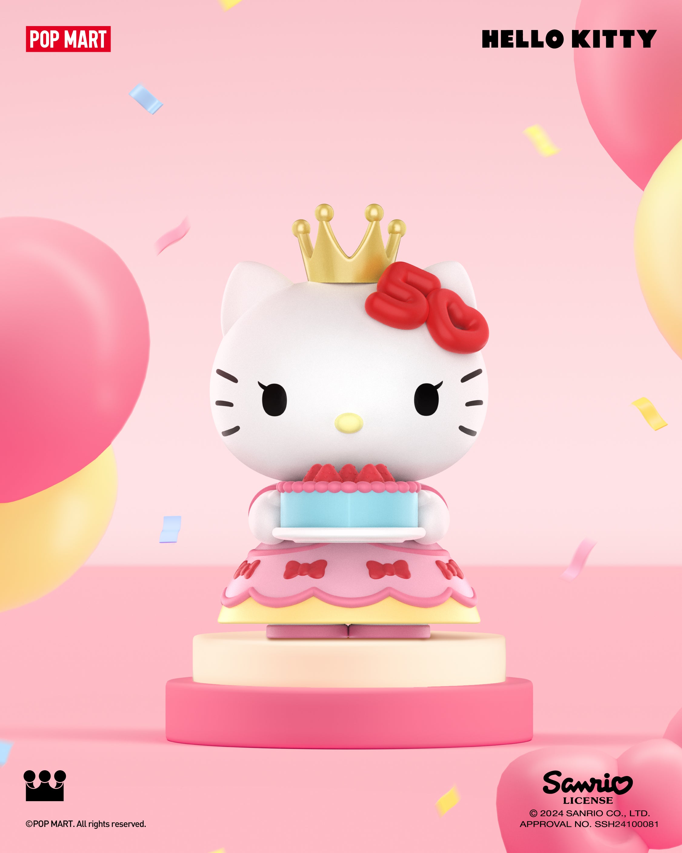  POP MART Sanrio characters Hello Kitty 50th Anniversary Series Figures、mySite、greenlandpopulation