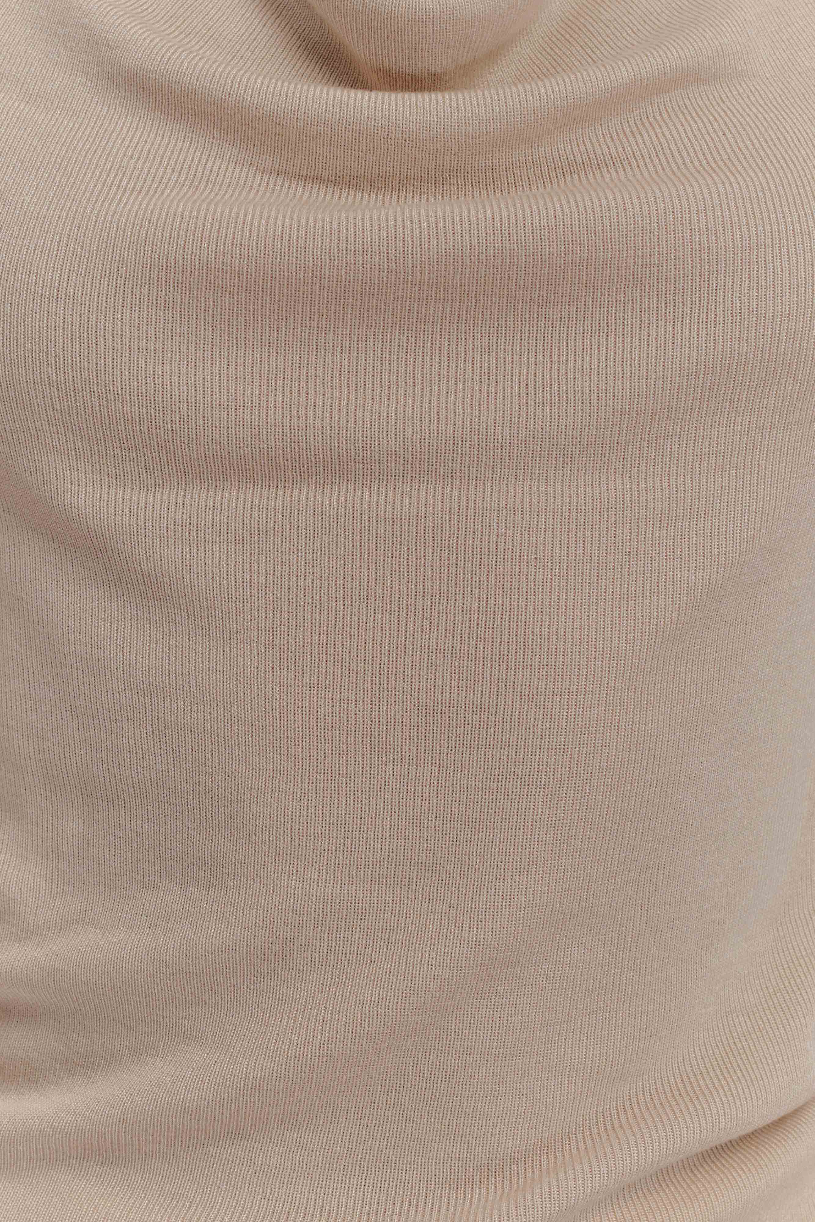 Brenda Draped Front Knit Top - Stone、mySite、solidvoid