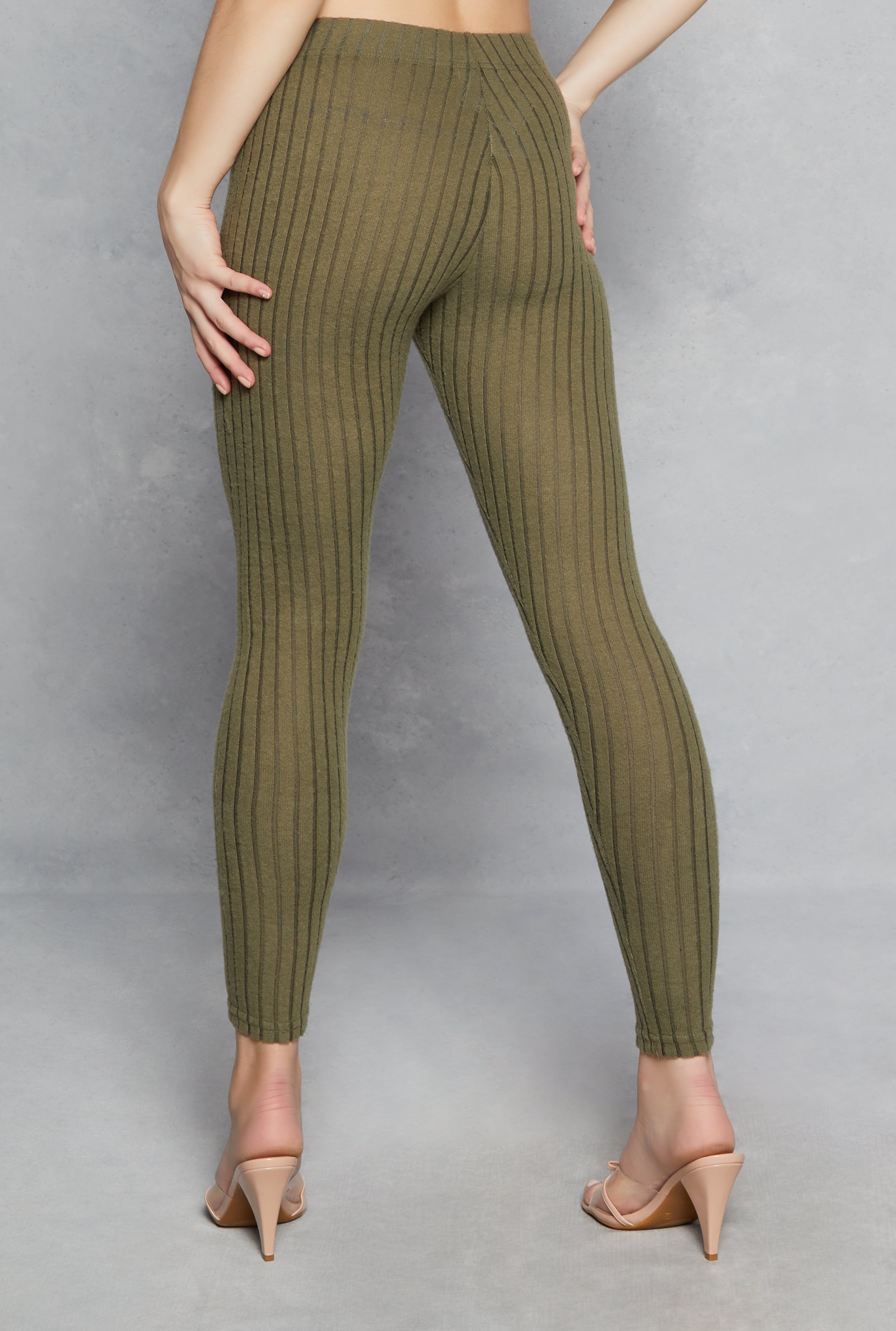 Brushed Rib Knit Leggings、mySite、camillekostekn