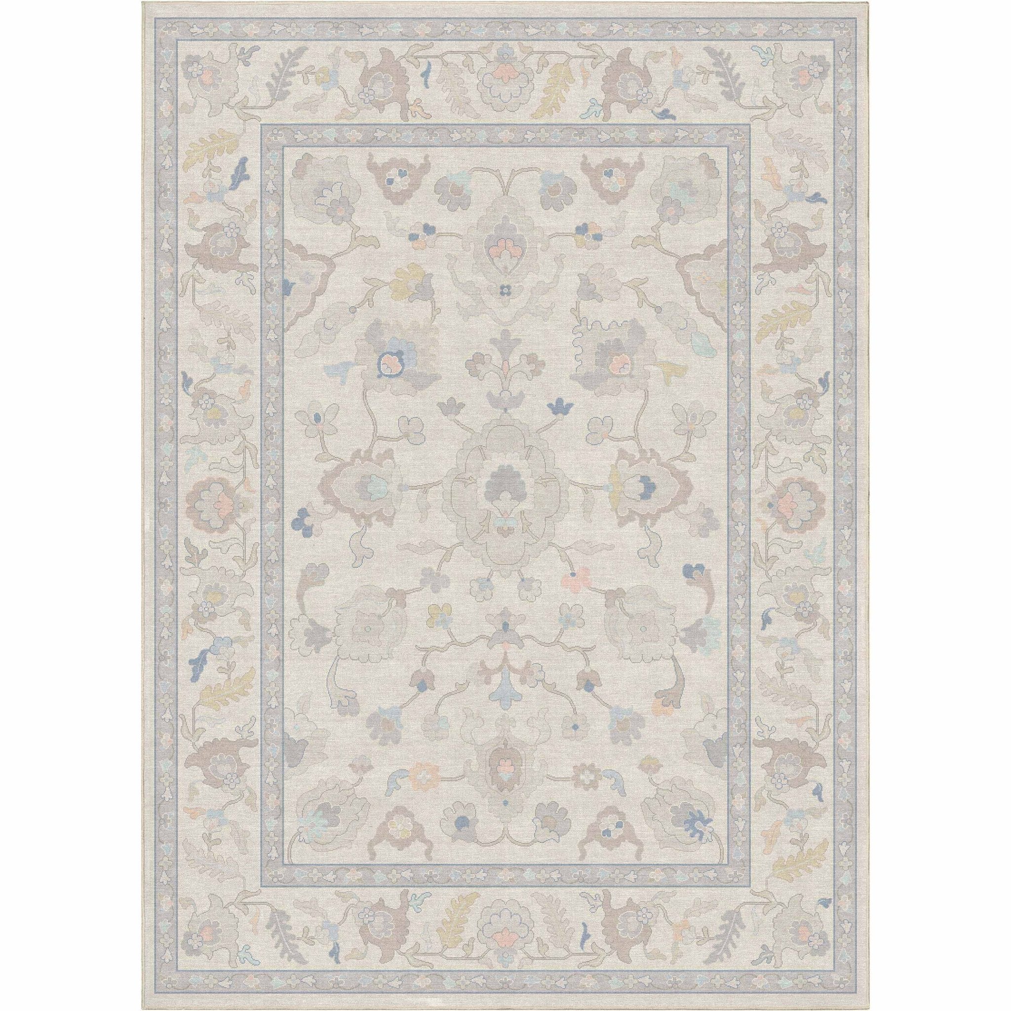 Konya Updated Traditional Oriental Pastel Rug for Living Room Bedroom Dining Room ,Easy Clean、mySite、gigharbornorthrealestate