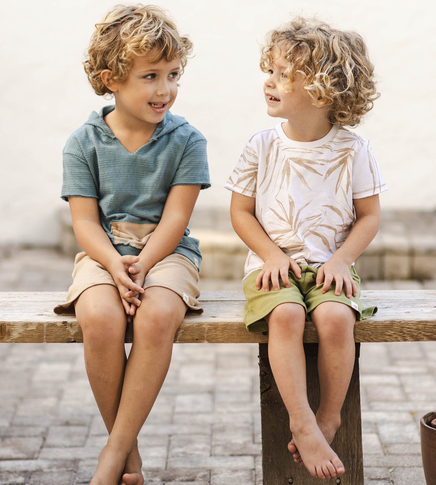 Shady Palms Organic Boy Top & Shorts Set、mySite、g9winljtr