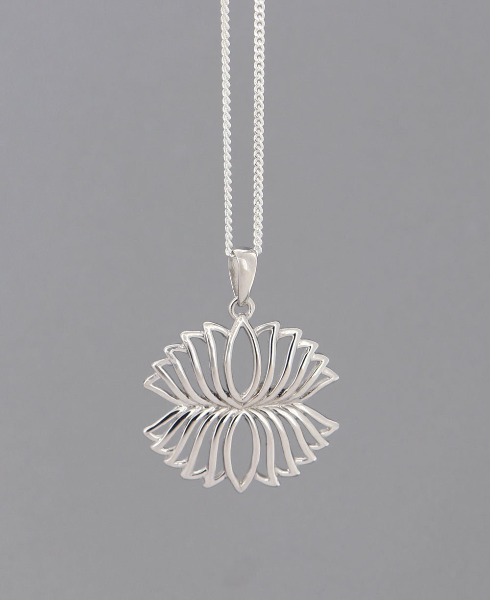 Sterling Silver Lotus Reflection Pendant、mySite、topwebapps
