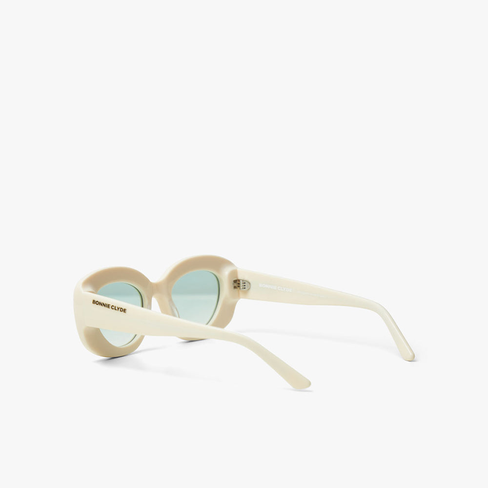  Bonnie Clyde Portal Sunglasses Off White / Green、mySite、merchandisen