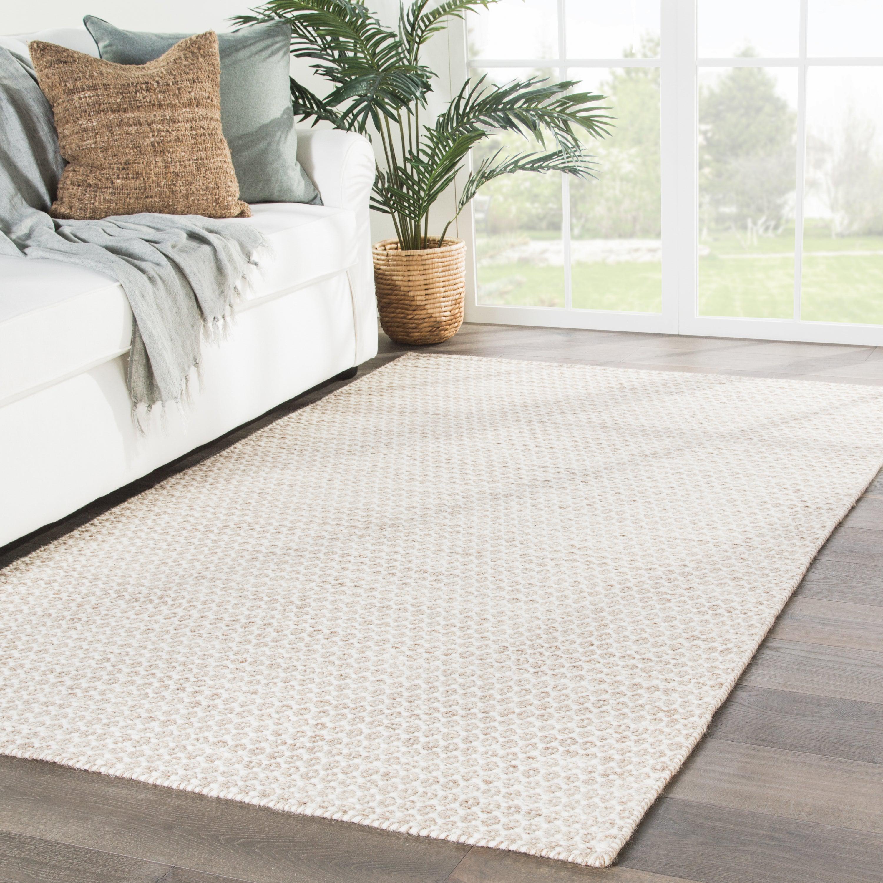 Pompano Handmade Trellis Beige Ivory Area Rug、mySite、gigharbornorthrealestate