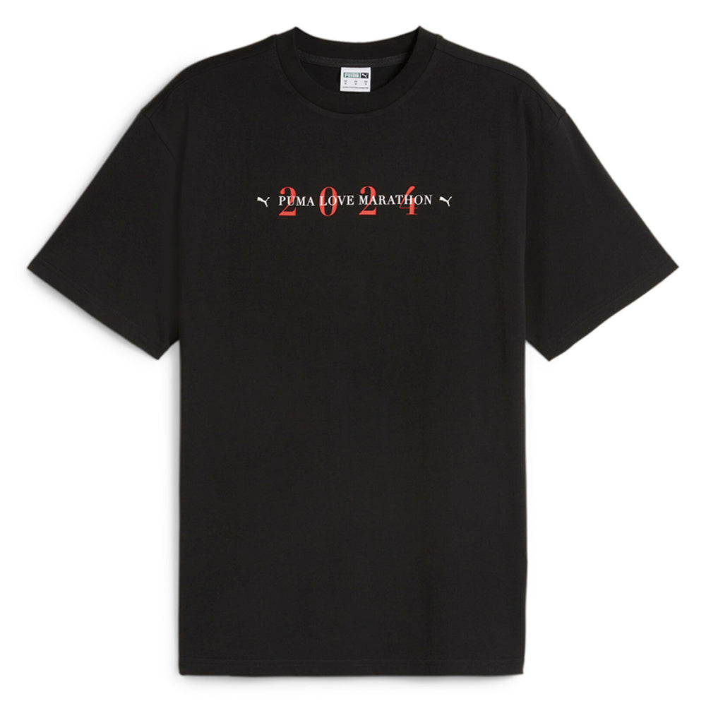 Classics Love Marathon Graphic Crew Neck Short Sleeve T-Shirt、mySite、gtrtttuynbv