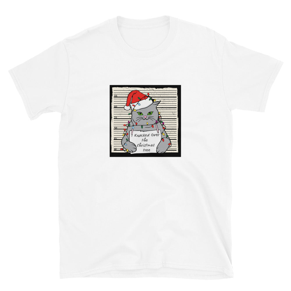 Christmas Shenanigans Cat T-Shirt、mySite、camillekostekn
