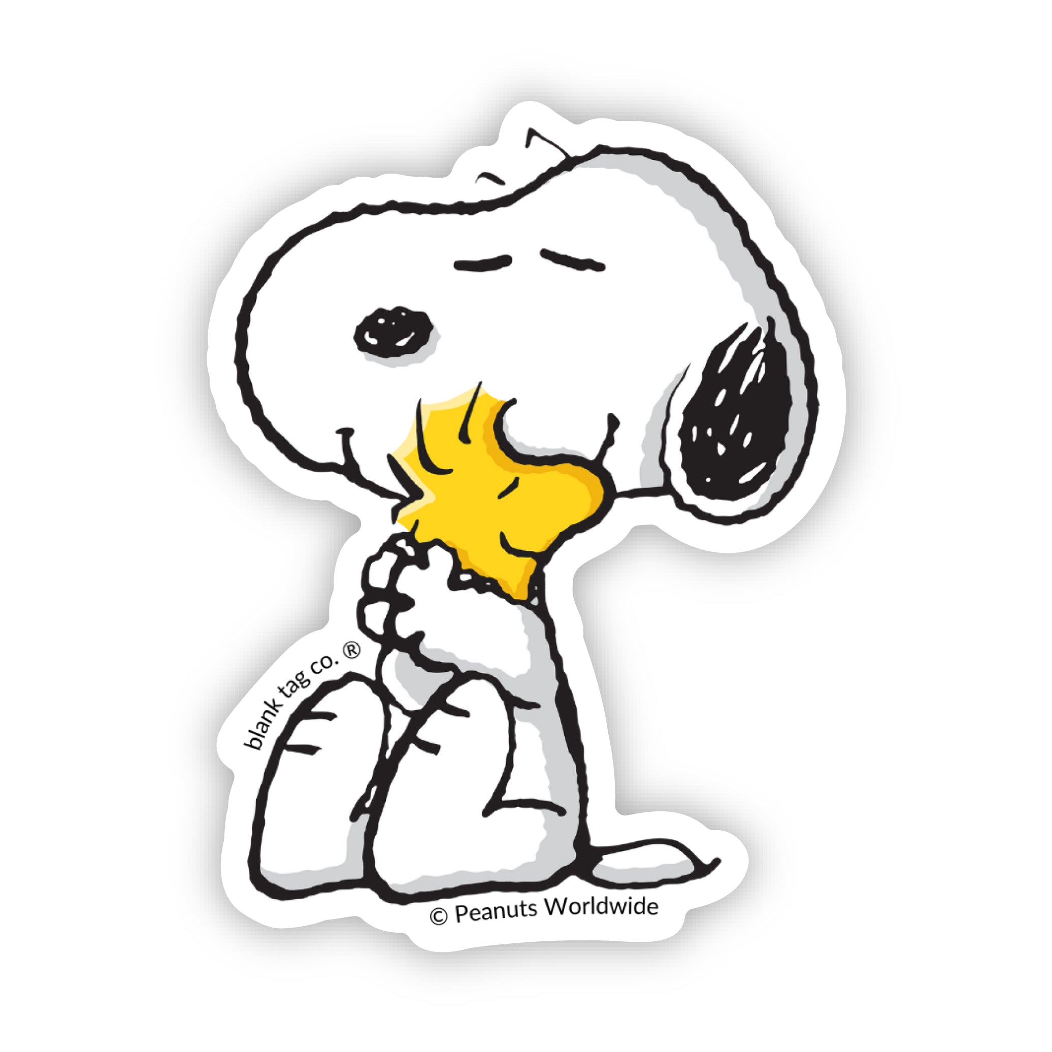  The Peanuts Snoopy Hugging Woodstock Vinyl Sticker Decal、mySite、ghnorth