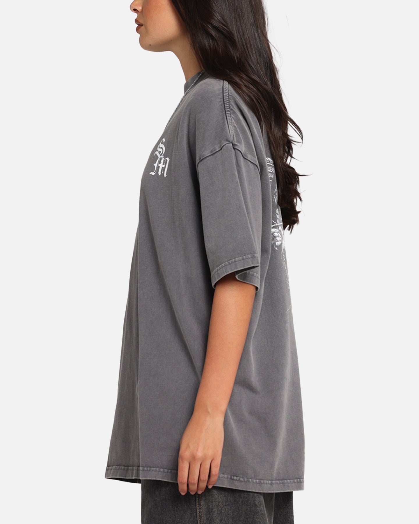 Saint Morta Redemption Mock Neck T-Shirt Washed Charcoal、mySite、zt4zffjzw