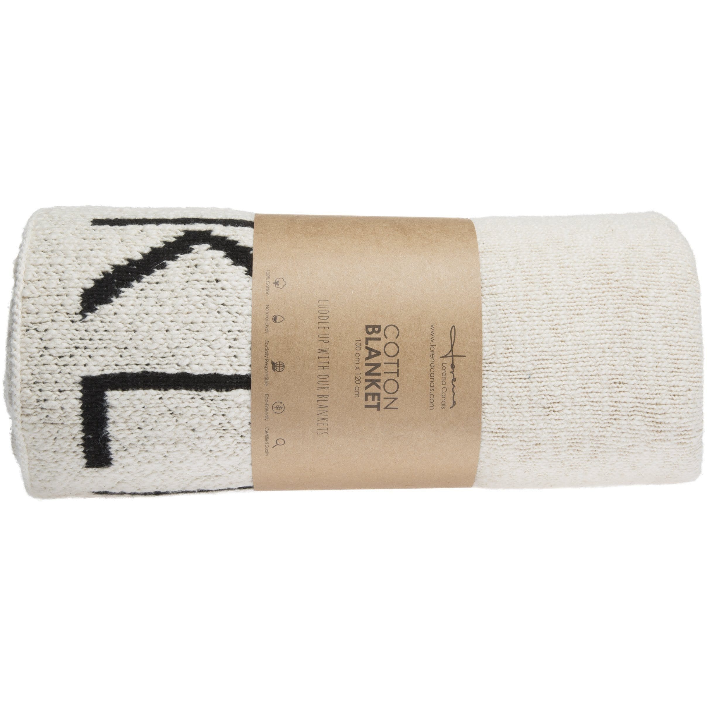 ABC Natural Black Knitted Baby Blanket、mySite、gigharbornorthrealestate