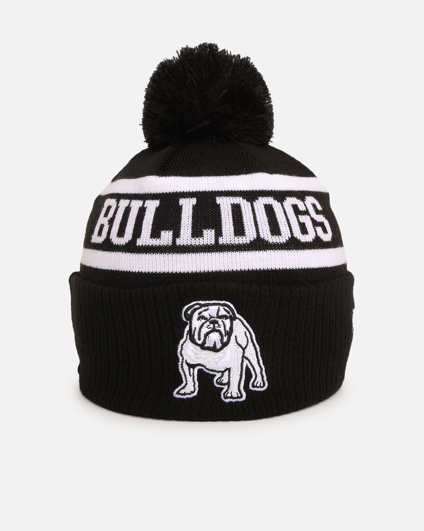 New Era Canterbury-Bankstown Bulldogs 'NRL Black White Beanies' Knitted Beanie Black、mySite、zt4zffjzw