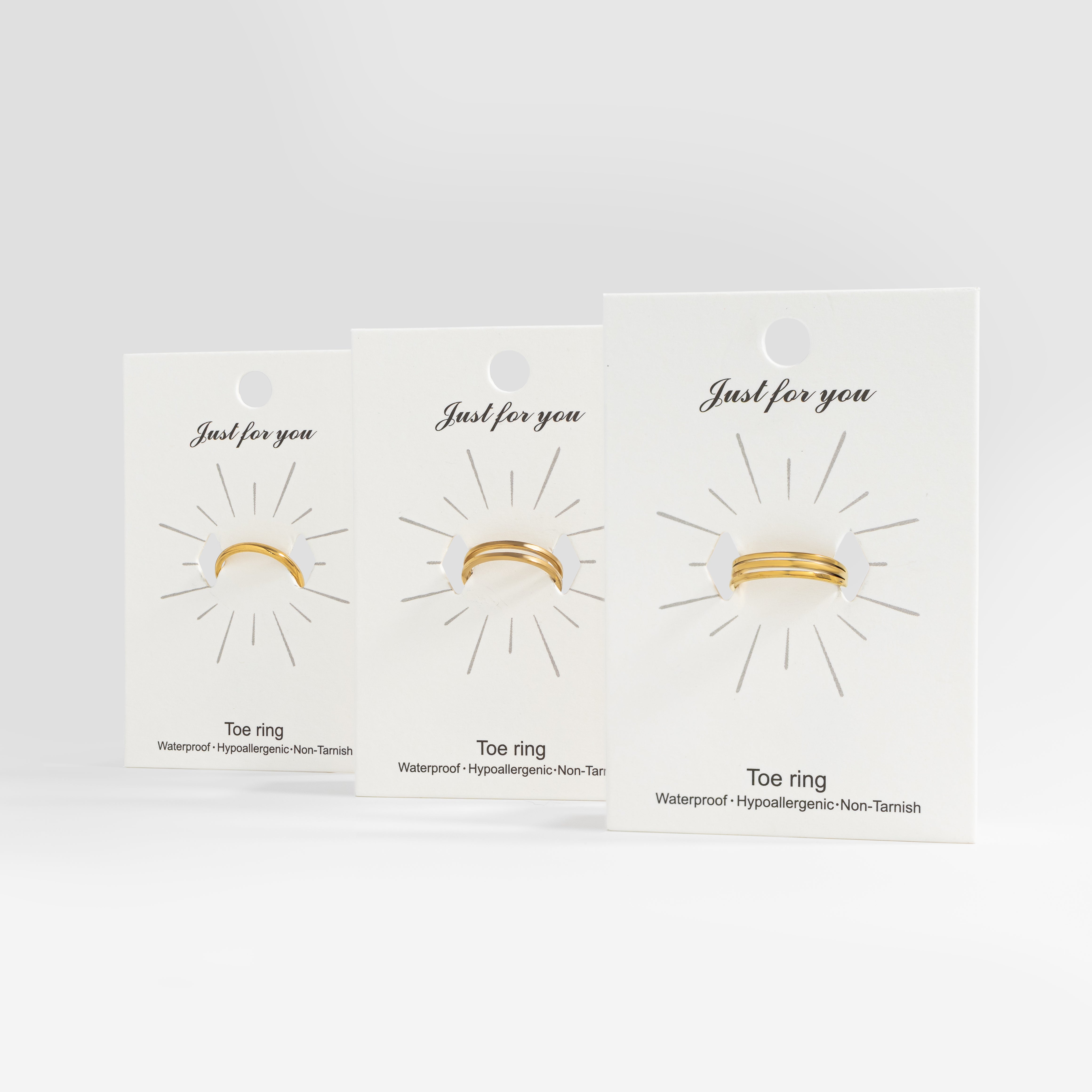 18K Gold PVD Stainless Steel Double Toe Ring / KSS0016、mySite、dreamappss