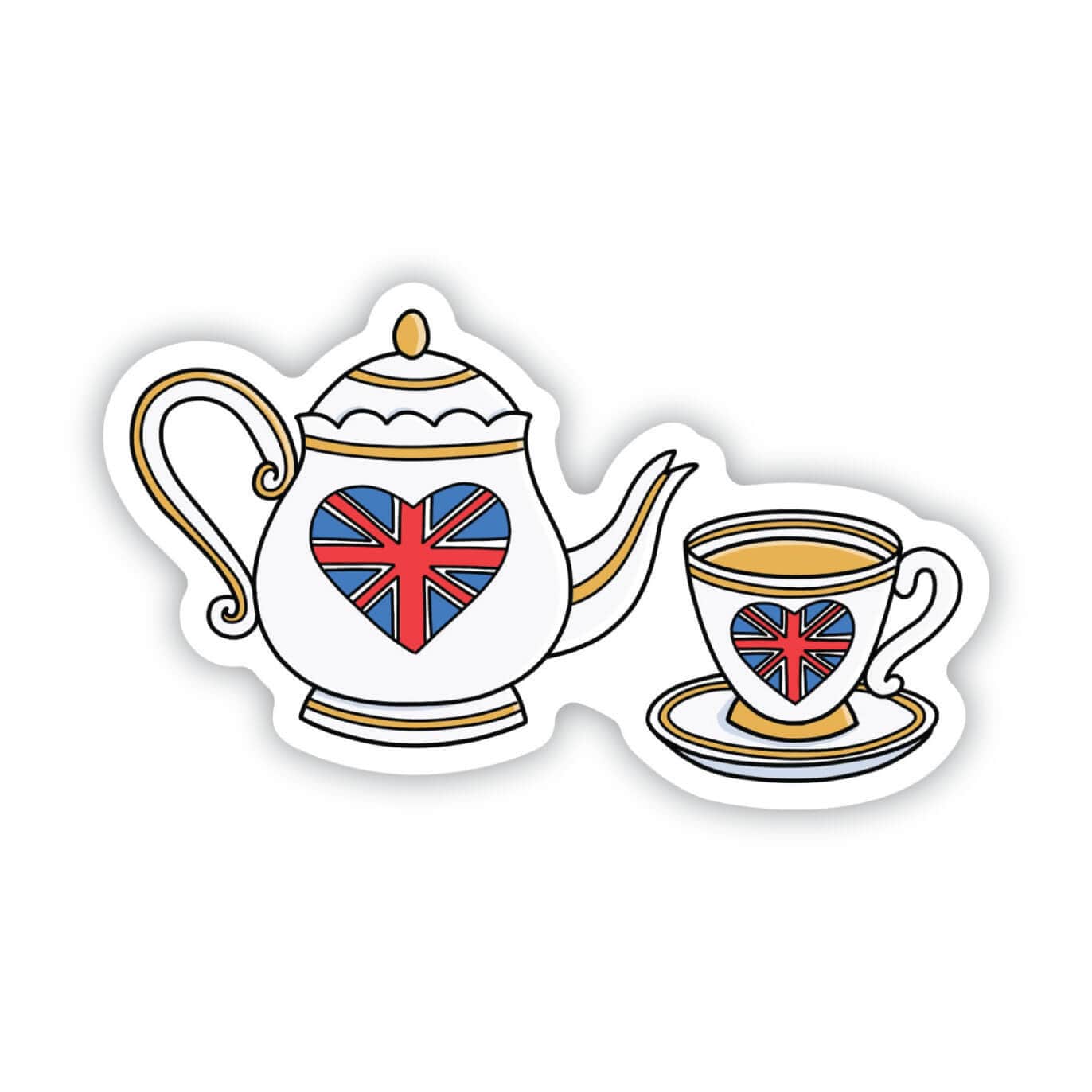  London Tea Set Sticker、mySite、elrpsem3k