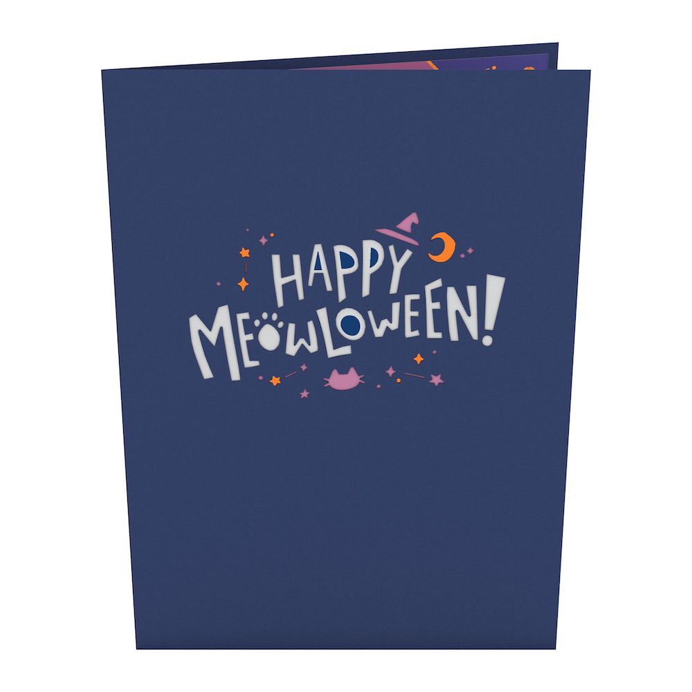 Halloween Cat Classic Pop-Up Card、mySite、solidvoid