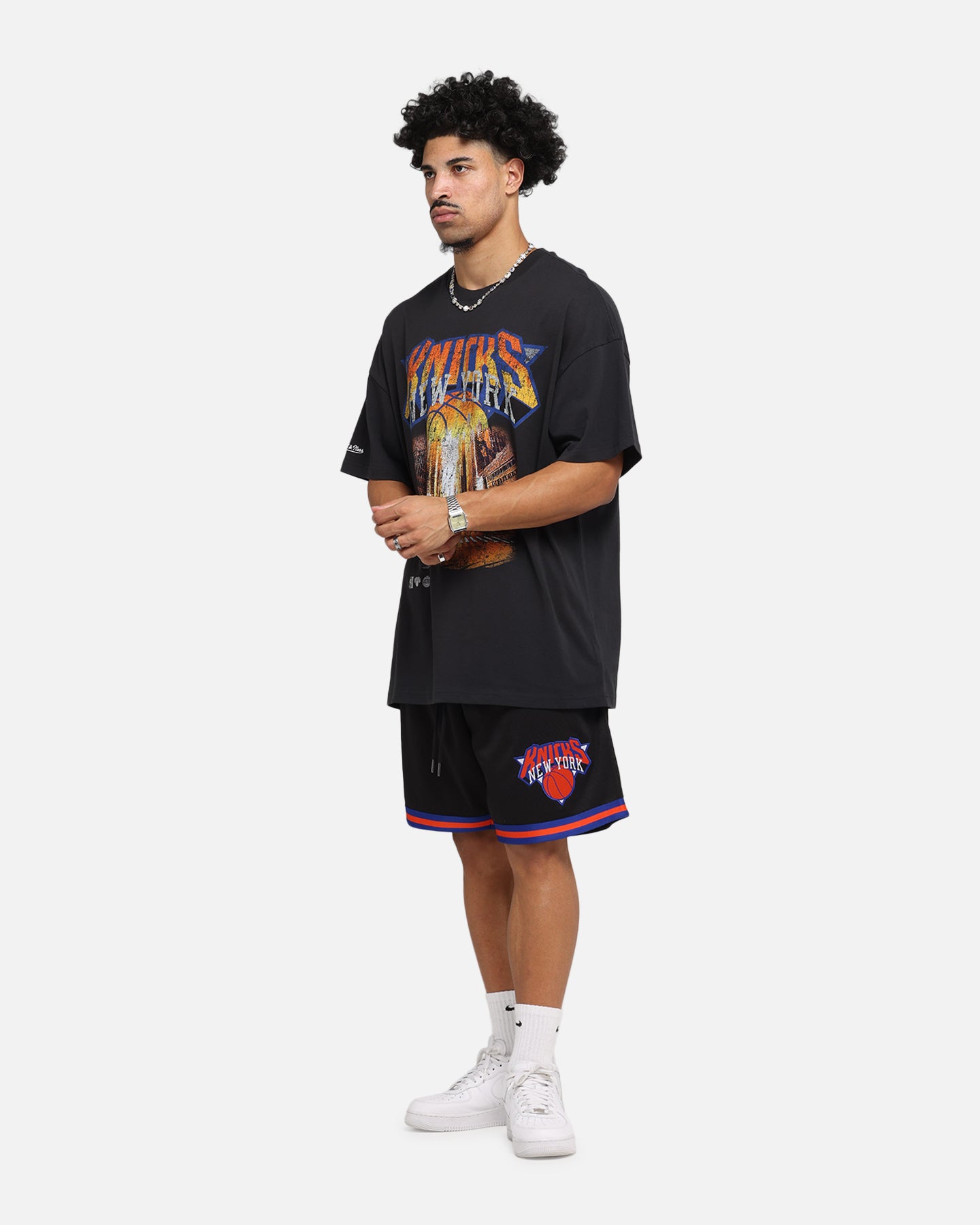 Mitchell & Ness New York Knicks The Garden T-Shirt Faded Black、mySite、zt4zffjzw