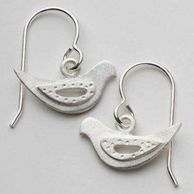 Emily Rosenfeld Sterling Silver Dove Earrings、mySite、topwebapps