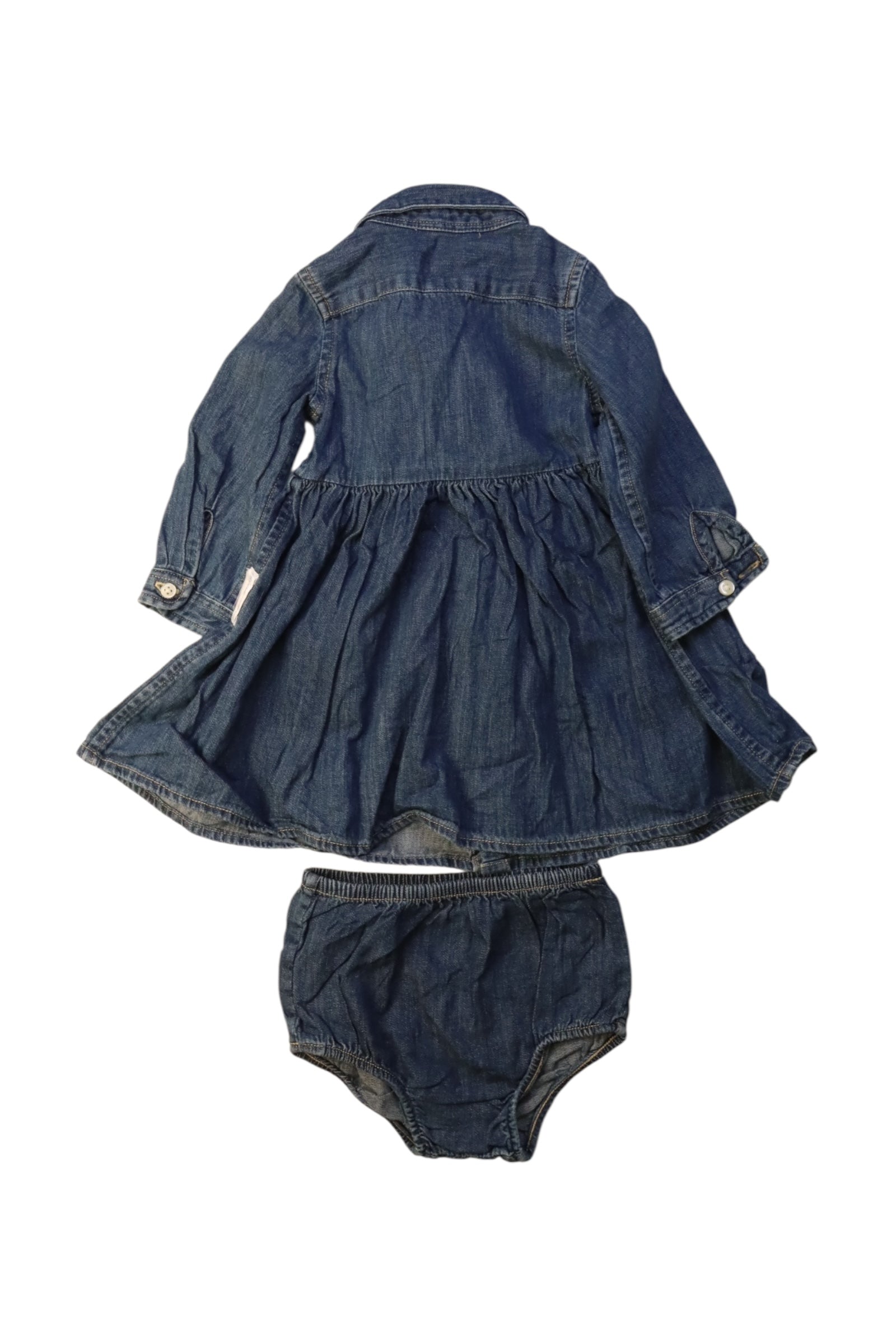 Ralph Lauren Baby Denim Dress Set 3-6M、mySite、g9winljtr