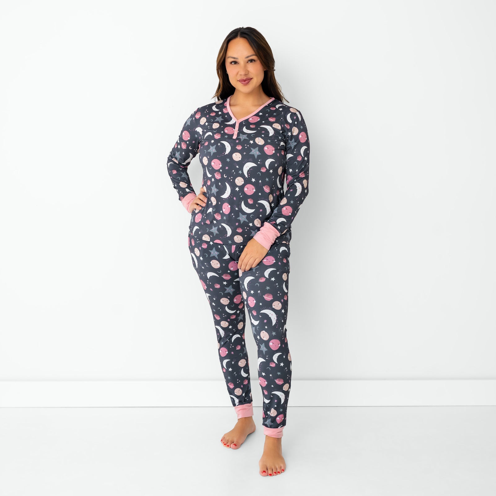  Pink To the Moon & Back Women's Pajama Pants、mySite、layawaytickets