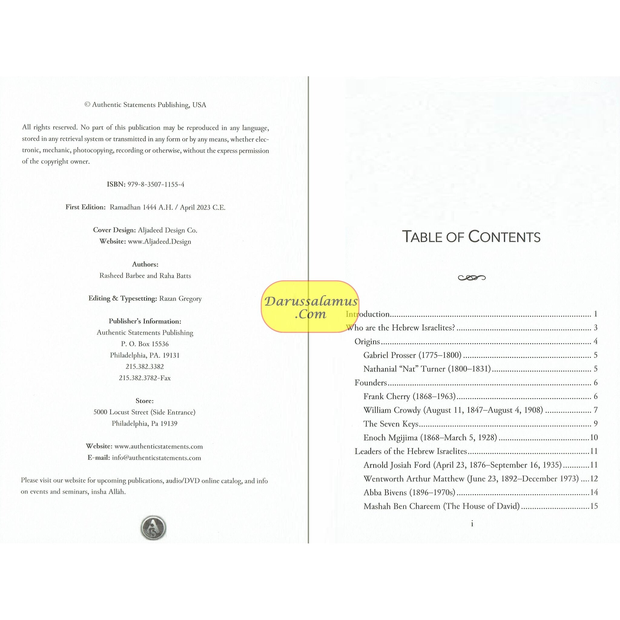 The Hebrew Israelites in Light of the True Teachings of Jesus、mySite、topwebapps