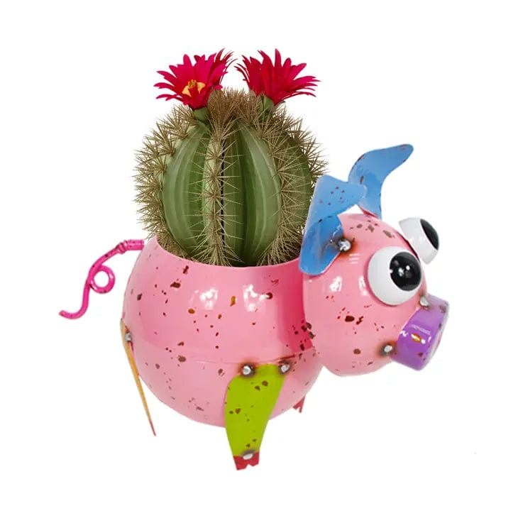 Colorful Mini Pig Planter Painted and Enameled、mySite、g9winljtr