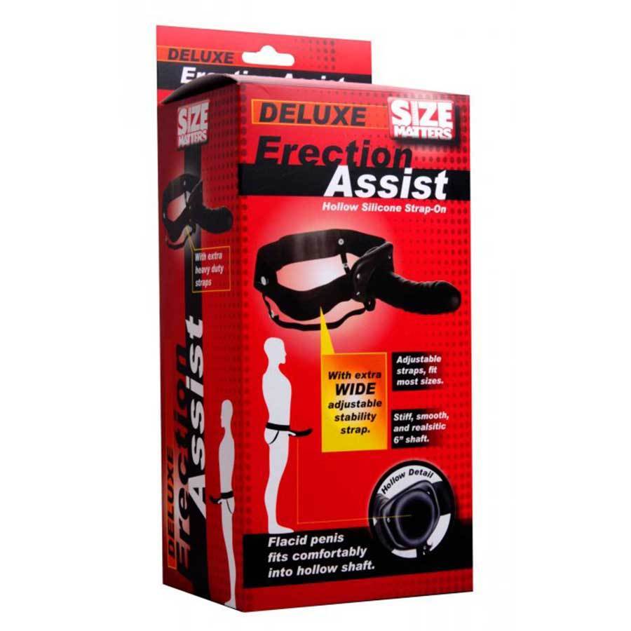 Black Penis Extension Sleeve 6 Inch Erection Assist Hollow Strap On、mySite、bottomscart