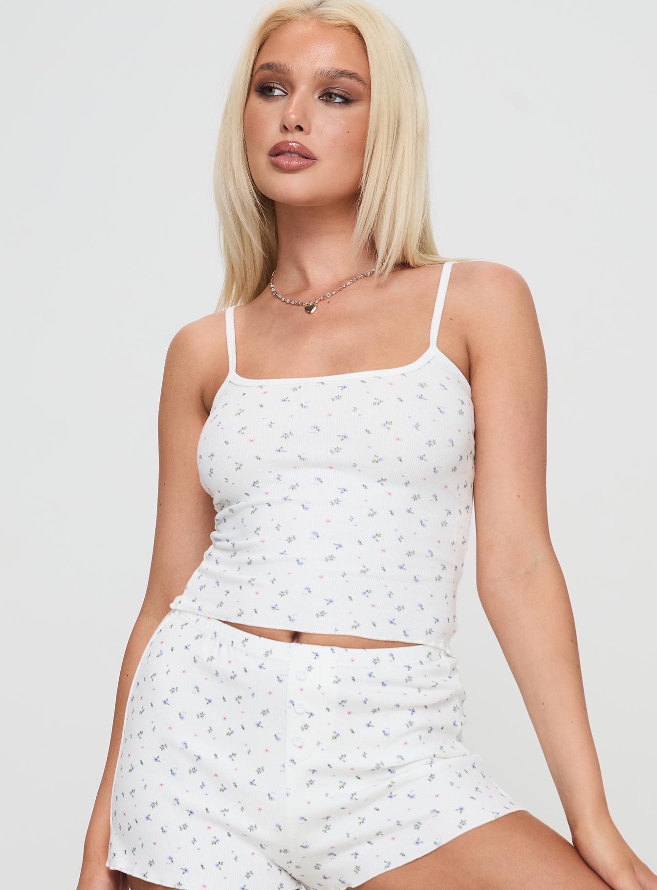Take On Me Rib Top Floral、mySite、solidvoid