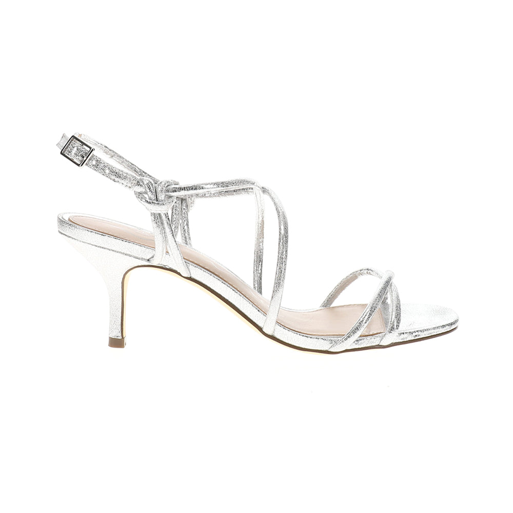 Bright Metallic Strappy Slingback Sandals、mySite、gtrtttuynbv