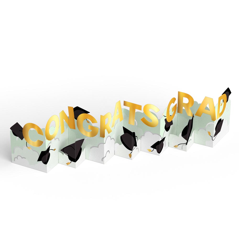 Congrats Grad Loooooong Card™ (Expands to 2 feet)、mySite、solidvoid